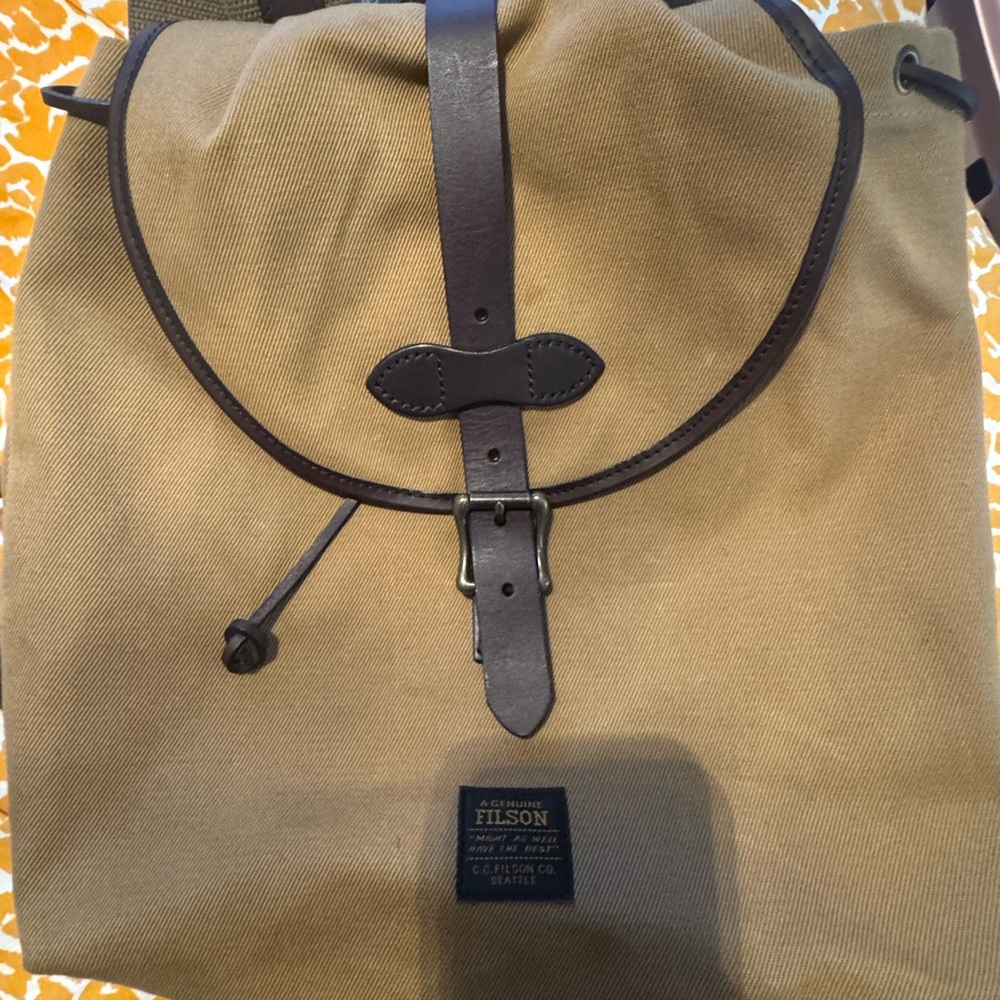 Filson Rugged Twill Drawstring Backpack - Picture 2 of 5